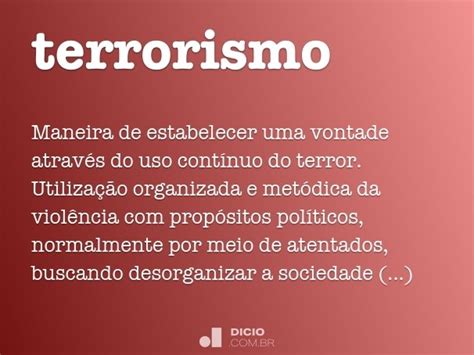 terrorismo definição